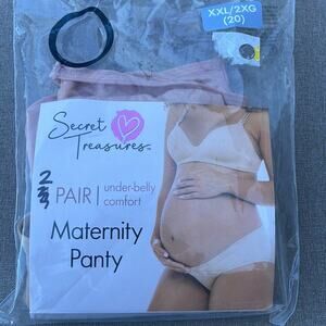 Secret Treasures 2-pair maternity underbelly panties size 20 (XXL)  NEW
